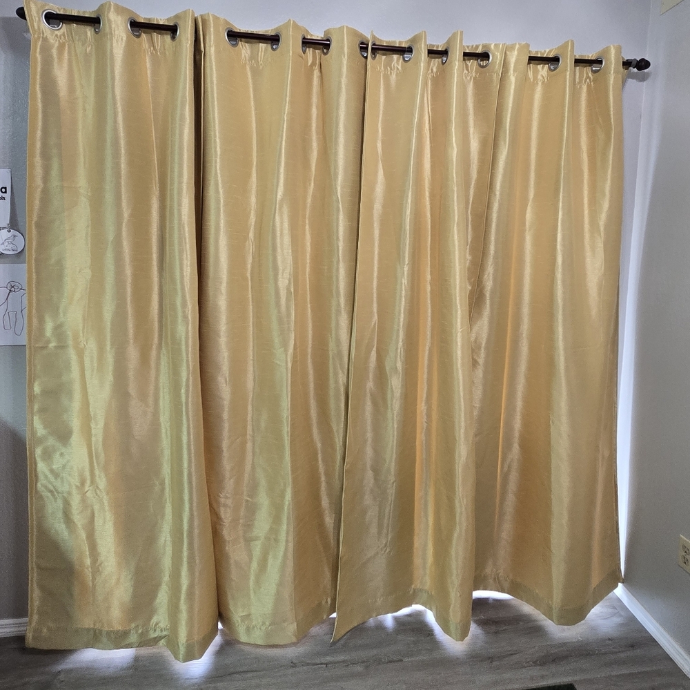 Four Gold Curtains